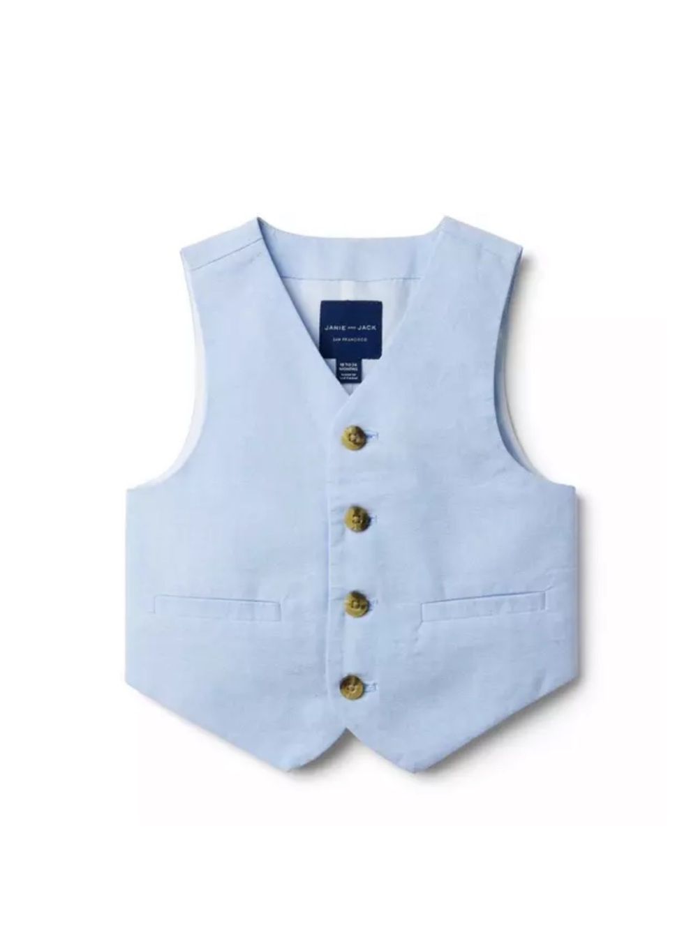 Janie and Jack Pale Blue Boys Dress Vest